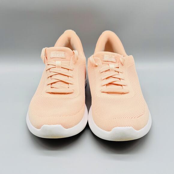 Kizik Shoes Women 10 Peach Athens Hands Free Slip On Sneaker Rabbit Foam Comfort - Picture 3 of 12